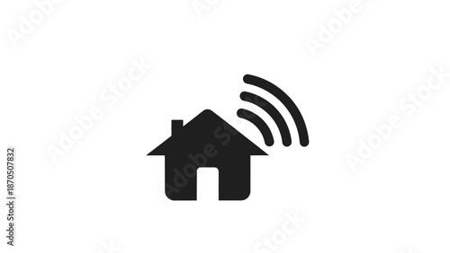 Vector illustration of a 3d house icon on a white background featuring a residential property building symbol for real estate business web design and internet home button construction concepts
