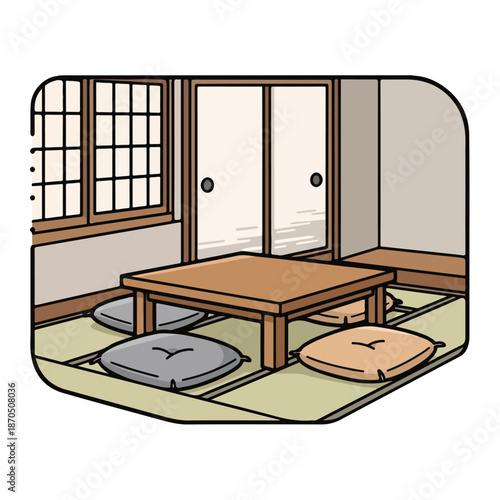 A serene traditional seating area