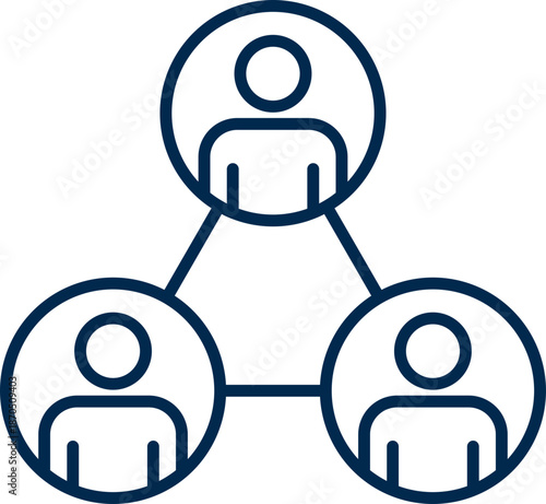 Teamwork and Collaboration Line Icon