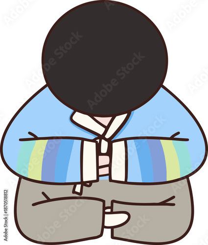 한복 남자아이 새해 명절 절
