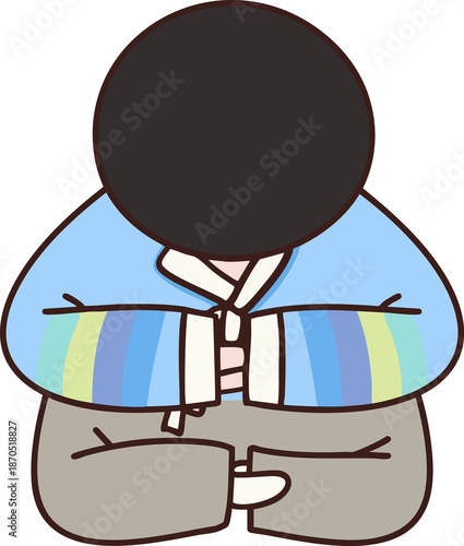 한복 남자아이 새해 명절 절

