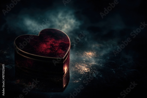 Wallpaper Mural A Heartfelt Treasure: Unveiling the Mystery of Love Through a Beautifully Crafted Box in a Dreamy Atmosphere Torontodigital.ca