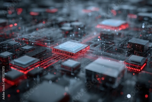 Wallpaper Mural Exploring the Intricate World of Microchips: A Detailed View into the Future of Technology and Innovation Torontodigital.ca