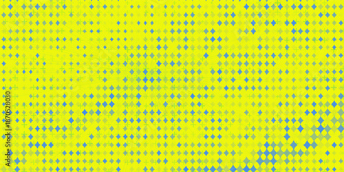 Dots halftone yellow and dark blue color pattern gradient grunge texture background. vector grunge. modern