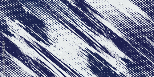 Abstract halftone wave dots background. Futuristic twisted grunge pattern, dots, circles. Vector modern optical pop art texture for posters, business  modern grunge