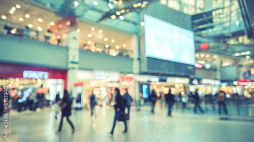  Large screen commercial billboard showing dynamic ad with blank space