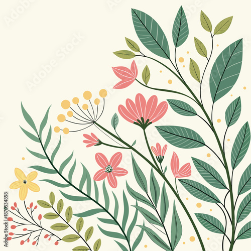 Decorative Botanical Layers 1