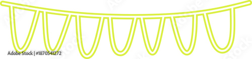 Neon Bunting Flag