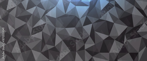 Dark Silver, Gray vector polygon abstract template. Colorful illustration in abstract style with gradient. The elegant pattern can be used as part of a brand book.