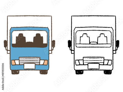 トラックの正面