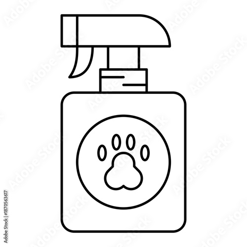 Pet spray outline Icon