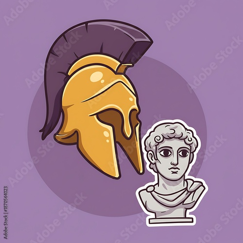 Golden Glory and Marble Muse