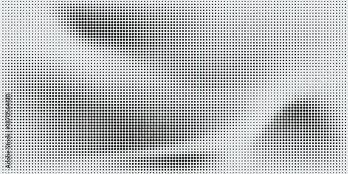 Abstract halftone wave dots background. Futuristic twisted grunge pattern, dots, circles. Vector modern optical pop art texture for poster, business card, cov.eps 10