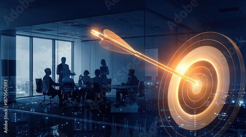 Business meeting teamwork target arrow success strategy office business meeting teamwork target arrow success strategy office cooperation goal