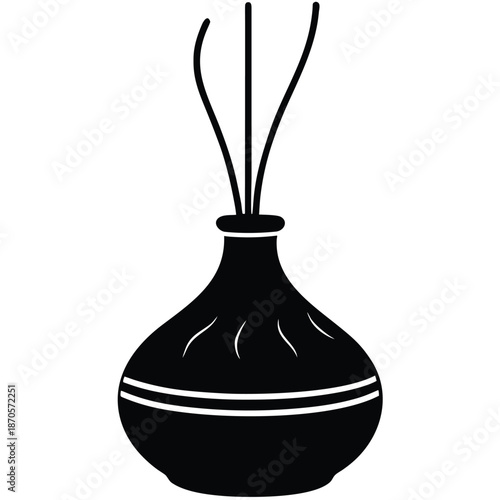 aroma diffuser vector on white background