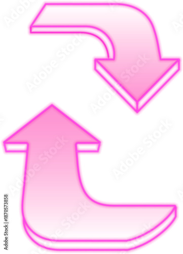 Pink Curved Pointers