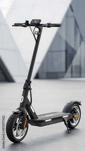 Electric Scooter in Modern Urban Setting.