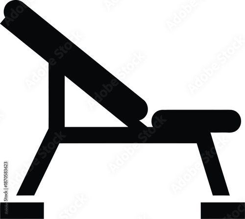 Hypnotherapy armchair icon. Lawn chair vector. deck chair, beach chair relaxing icon illustration. 