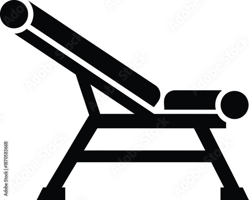 Hypnotherapy armchair icon. Lawn chair vector. deck chair, beach chair relaxing icon illustration. 