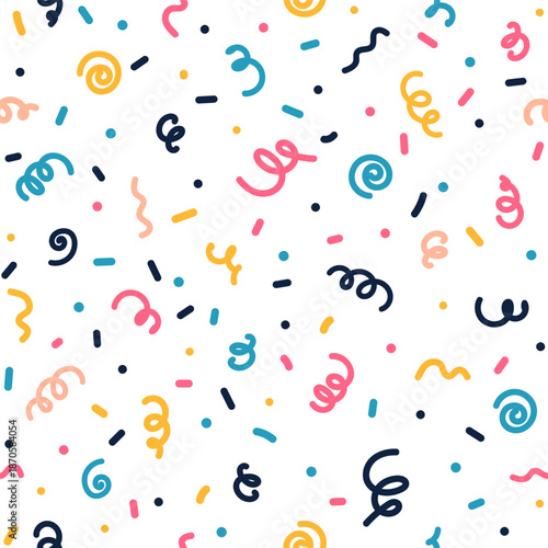 confetti seamless background