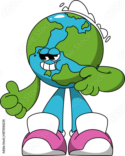 Planet Earth Mascot
