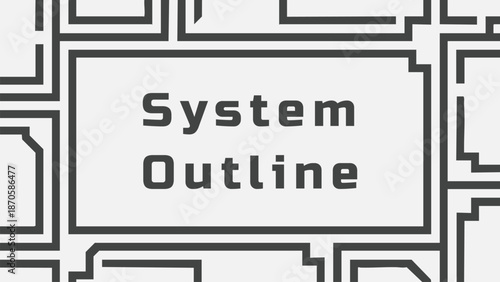 Geometric System Outline Frame