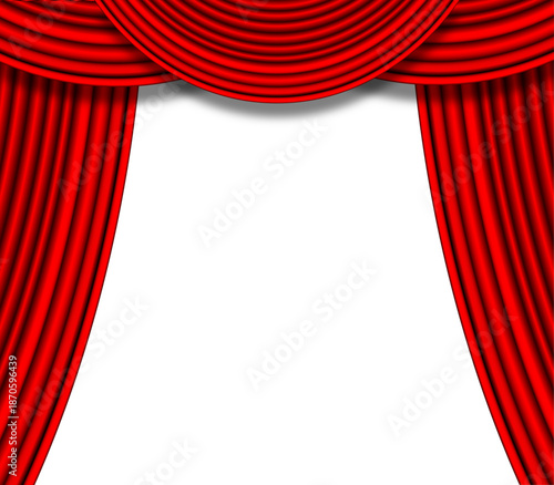 curtains open with a white/transparent background