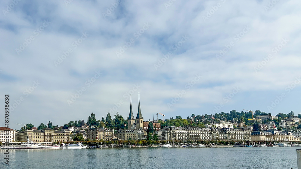 Naklejka premium Lucerne Skyline
