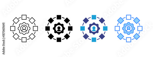 Framework  icon set multiple style collection