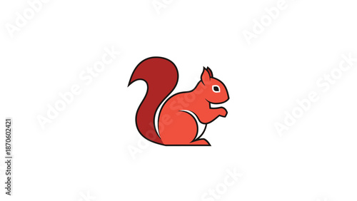 Vibrant illustration of a cute squirrel in a playful pose, ready to explore.
