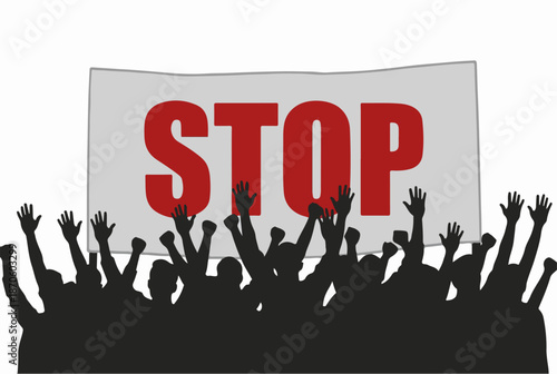 Stop Protest Banner