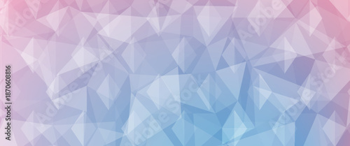 Light Blue, Red vector triangle mosaic background. A completely new color illustration in a vague style. The textured pattern can be used for background.