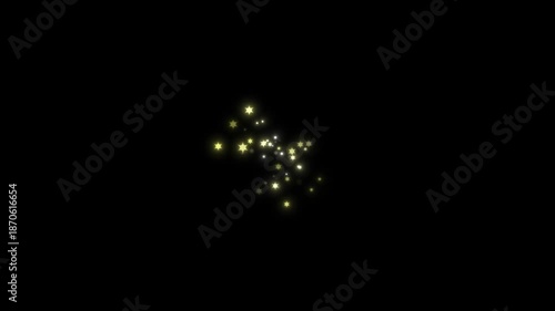 Wallpaper Mural Elegant glitter sparkle star trail animation with glowing magic dust and twinkling particles, cinematic shimmer curve transition effect on black background for festive videos, 4K Torontodigital.ca