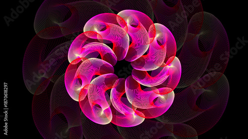 unique hand make mesh line wavy illustrator flower 4k pc wallpaper on dark background images