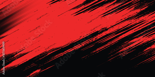 Abstract dark red speed light tail on black background. modern vector