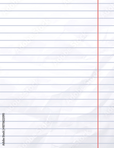 Lined Notebook Sheet