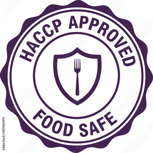 HACCP Approved Food Safety Certification Logo Design