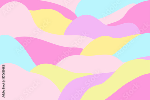 Colorful hand drawn abstract background