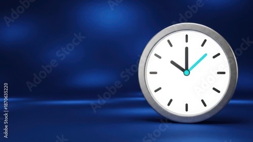 Wallpaper Mural A modern 3d render of a clock icon symbolizing time management and deadlines Torontodigital.ca