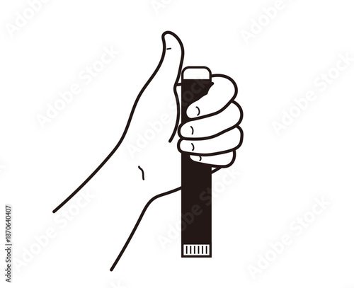 ボタンをノック