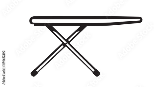 A Portable Ironing Board Ready for Home Laundry and Garment Care Tasks.