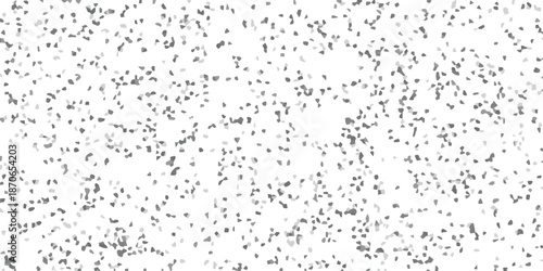 Scattered mosaic tile pattern with irregular gray shapes on white, abstract geometric background for creative design