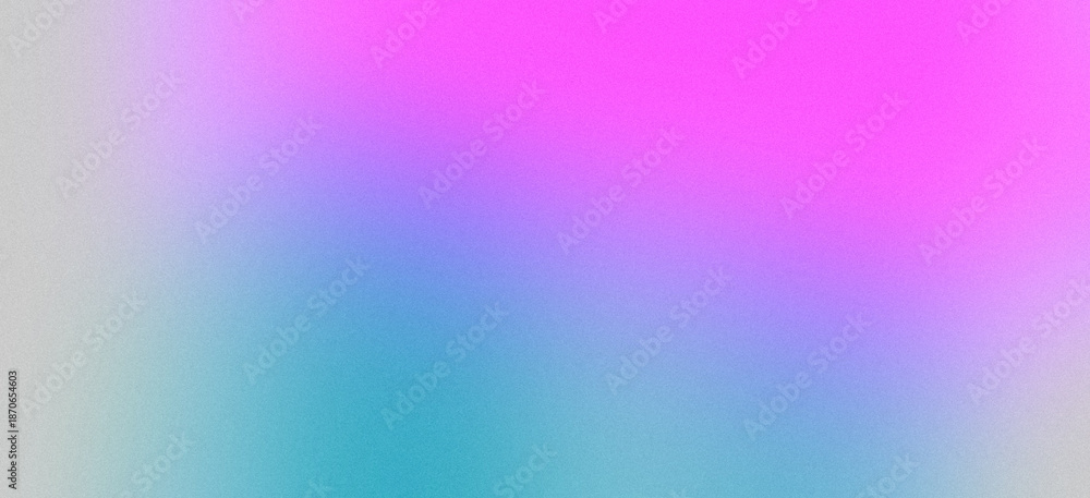 Fototapeta premium Abstract grainy gradient background with soft noise texture in purple blue pink tones for modern design