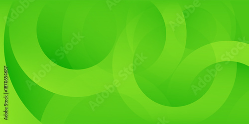 Abstract green circle background trendy. Fluid shapes composition. flow light bright modern nice art