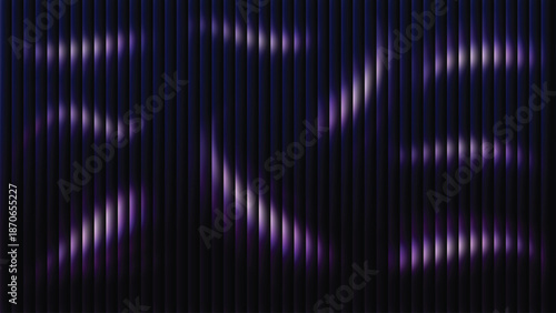Abstract background featuring deep blue vertical blinds with a bright white light gradient washing across the left side creating dramatic texture and depth
