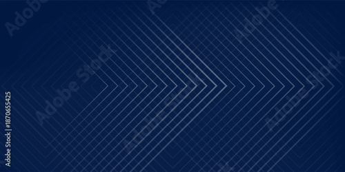 Abstract blue abackground with glowing arrow lines. Simple art shiny  art good modern light design