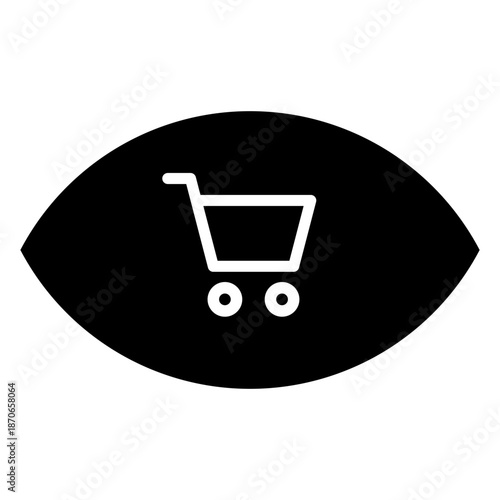 Shopping icon vector. Online shopping Illustration sign. Purchases symbol. Sale logo.