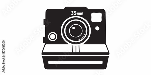 Vector flat style illustration of camera, Photo camera in flat style. Vector. design pattern collection set of professional DSLR photo camera body with zoom lens in various angles isolated white backg