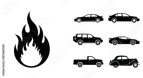 Flower Butterfly Silhouette Design Featuring Nature Insect Plant Icon Spring Summer Season Illustration Isolated Vector for Decoration and Graphic