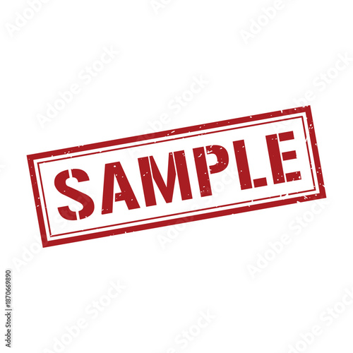 Sample Stamp, Sample Grunge Square Sign